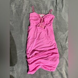 Oh Polly Analena Pink Mesh Dress